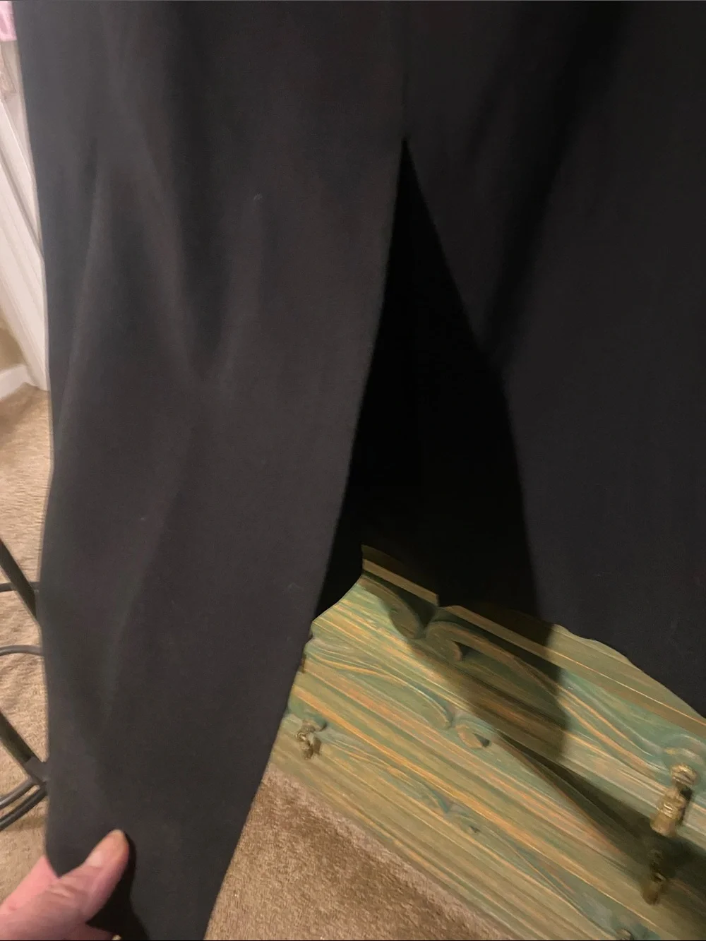 Harold's Black Maxi Skirt - Straight Silhouette